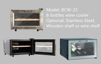 8 bouteilles Horizontale Mini Refroidisseur de Vin Thermoélectrique