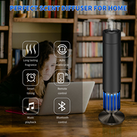 Diffuseur d'aromathérapie musical à ultrasons en aluminium, sans eau, sans fil, contrôlé par application, capacité de 150 ml, humidificateur domestique