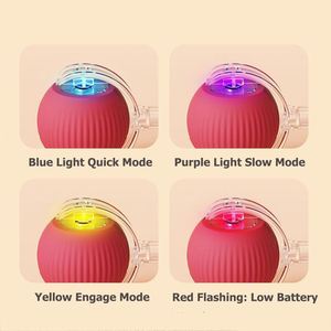 USB Rechargeable ABS <b>Smart</b> Teaser Ball with Tassel Stick Automated Self-Rotating Rolling Ball for Indoor Cats Training and Play - Product Image 2