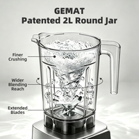 Professionele blender voor fruitmixen in de keuken, met ingebouwde tamper, opbergruimte, multifunctioneel, elektrische smoothieblender/mixer