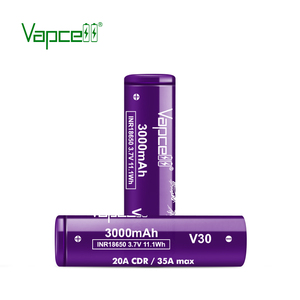 <span class=keywords><strong>18650</strong></span> Akku <span class=keywords><strong>Vapcell</strong></span> Batterie INR18650 3000mAh 20A 3,7V Lila <span class=keywords><strong>Vapcell</strong></span> <span class=keywords><strong>18650</strong></span> V30 mit Reißverschluss-Etui - Product Image 3