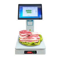 Báscula POS Todo en Uno con Reconocimiento de IA y Pantalla Dual para Pesaje y Cobro en Supermercados y Tiendas de Conveniencia