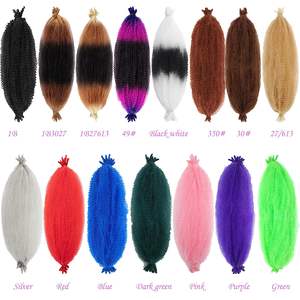 Trenza de ganchillo sintético Afro Darling hair Kinky Twist Hair Crochet Marley Trenzado de cabello para extensiones de giro - Product Image 4