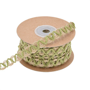 Feuille Artificielle Mariage Garden Party Emballage Cadeau Décoration Feuille Verte Chanvre <span class=keywords><strong>Jute</strong></span> Toile De <span class=keywords><strong>Jute</strong></span> Corde Ficelle Cordon Ruban - Product Image 3