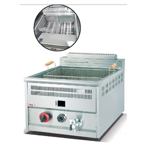 Wholesales price reputed industrial safe gas single tank single big basket fryer