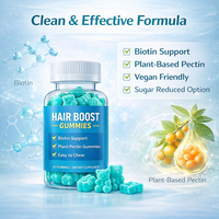 Gummies pour la croissance des cheveux en marque privée, gummies à la biotine et aux vitamines pour stimuler la croissance des cheveux, renforçer et nourrir des cheveux sains, fabrication OEM ODM