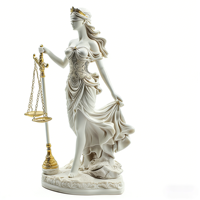Statue de la Justice, Figurine en Résine de la Déesse de la Justice Grecque et Romaine, Symbole de la Justice et des Équilibres, pour la Décoration Intérieure