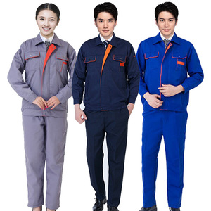 Conjunto de Ropa de Trabajo Unisex de Poliéster, Manga Larga, Transpirable, Ropa Protectora para Fábrica y Taller, Primavera-Otoño - Product Image 3