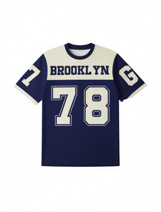 Camiseta <span class=keywords><strong>SHEIN</strong></span> Brooklyn <span class=keywords><strong>Jersey</strong></span> 78 con número, manga corta, cuello redondo, para niños, ropa deportiva informal, ropa para niños de otoño e invierno - Product Image 1