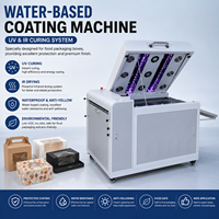 Machine de vernissage UV automatique à base d'eau DOUBLE 100 avec lampe UV et sécheur IR pour l'emballage alimentaire et le revêtement des boîtes en papier