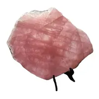 प्राकृतिक उच्च गुणवत्ता हीलिंग कण स्लाइस पत्थर कच्चे सजावट संग्रह के लिए किसी न किसी गुलाब क्वार्टज पत्थर की पटिया