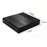 Boîtier en aluminium extrudé sur mesure pour projet électronique, profil dissipateur thermique, boîtier métallique pour PCB, boîte de projet en aluminium