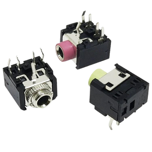 Connettore Audio Video BSSY in Metallo, Presa Telefonica 3.5mm Dritta a 5 Pin PJ-306 F <span class=keywords><strong>M</strong></span> MM - Product Image 1