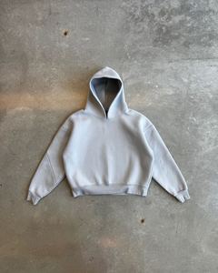 Chất Lượng Cao 600 GSM Trống Hoodie Thời Trang Đường Phố Nặng Lông Cừu Bông Cắt Quần Bó Sát Và Áo Đặt Tracksuit Người Đàn Ông - Product Image 3
