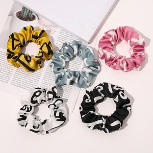 MIO stile coreano lettere elastico cravatta per capelli semplici elastici stampati margherita selvaggia - Product Image 6