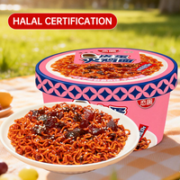 Nouilles turques instantanées halal faites à la main Love Circle, à base de farine de blé, saveur œuf centenaire Lian Yuan, cuisson en 3-5 minutes