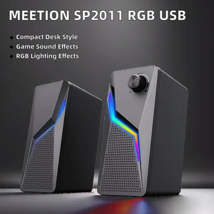 For SP2011 RGB Cool Computer 2.0 Game <b>Speaker</b> Plastic Cabinet 5-10W Full-Range for Notebook Desktop Home Office <b>USB</b> Wired - Product Image 2