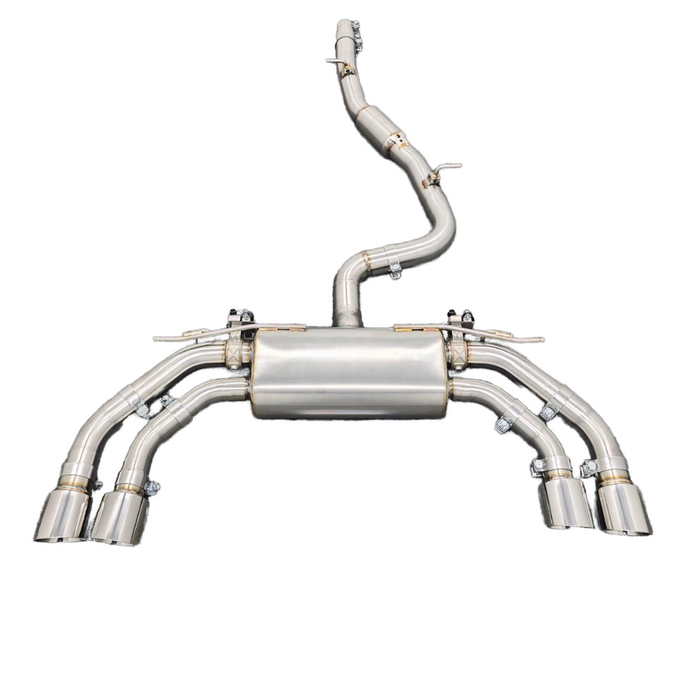 304 Stainless Steel Valved Exhaust System Mirror Polished 1.2 mm ...