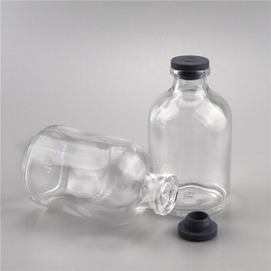 Moldeado 10ml 15ml 20ml 30ml 50ml 100mL Botella de vidrio transparente Contenedor Vial de vidrio de inyección <span class=keywords><strong>para</strong></span> antibióticos con tapón de goma - Product Image 5