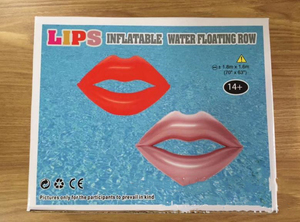 Vòng Bơi Nữ Gợi Cảm Vòng Bơi Sáng Tạo Võng Nước Hình Đôi Môi Màu Đỏ Hình Tròn Đồ Chơi Phao Đạo Cụ Chụp Ảnh Bơm Hơi - Product Image 5