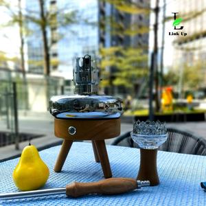 Luxe Arabe Original Espace X1 En Bois Verre Narguilé Ensemble Complet Ufo Intérieur Led Light Bar Party Club Narguilé Salon Fumée Shisha Chicha - Product Image 2