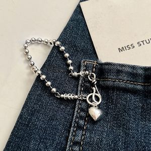 Yinruitai S925 Sterling Silver Heart <b>Bead</b> <b>Bracelet</b> For Women Everyday Wear Jewelry - Product Image 3