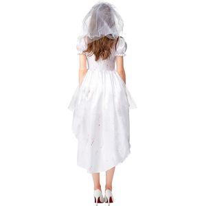 <span class=keywords><strong>Disfraz</strong></span> <span class=keywords><strong>de</strong></span> Halloween XJ - Traje <span class=keywords><strong>de</strong></span> Novia Fantasma Vampiro Blanca Ensangrentada, Esqueleto Seco Artístico para Fotografía, <span class=keywords><strong>Momia</strong></span> - Product Image 3