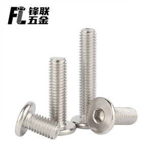 Vis à tête cylindrique Fenglian, acier inoxydable 304, tête plate fine, hexagone interne, DIN933, vis de machine de précision de qualité A - Product Image 3