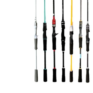 Lure Rod Medium Fast Action SIC Guides Bass Fishing River Stream Use Black Handle Spinneret - Product Image 5