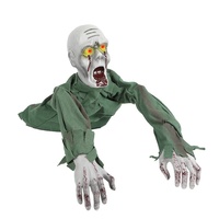Jouet électrique à commande vocale, fantôme chauve rampant, accessoires amusants pour farces d'Halloween pour jeunes, maison hantée