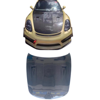 适用于保时捷 981 碳纤维车身套件 981 升级版 GT4 RS 风格碳纤维引擎盖保险杠