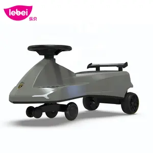 Carro de balanço para bebês Lamborghini, carro com rodas LED piscantes para meninos e meninas, sem bateria, para crianças a partir de 3 anos
