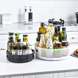 Wholesale Kitchen Plastic Rotatable Removable Multifunctional Sundries <b>Vegetable</b> Kitchen Spice Rack - Product Image 4
