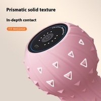 LUYAO Rouleau de massage thérapeutique électrique portable pour le dos et le corps avec boule de massage vibrante pour fascia et cacahuètes