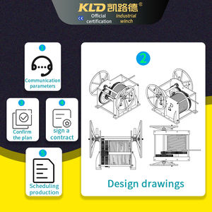 KLD1 Ton Operasi Mudah Bantalan Bola Gagang Roda Gigi Baja Kerekan Angkat untuk Tali Kerekan Tangan Winches2000kg 3000KG - Product Image 5