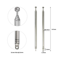 Antenne radio FM CB externe avec sonorisation mégaphone, 4 sections, tige télescopique universelle pour radio FM