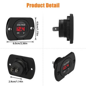 Цифровой Вольтметр для автомобильного аккумулятора, 12 В, 24 В - Product Image 5