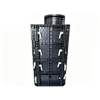 Encofrado Modular de Plástico Ajustable Zeemo para Columnas Cuadradas de Hormigón