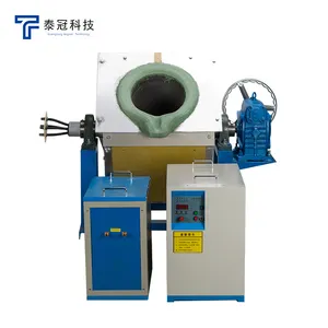 Gold Melting Induction Furnace Electric Melting Copper Iron Silver Copper Metal Steel Smelting Gold Furnace For 35KW 30Kg