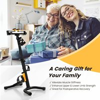 Mini pédalier d'exercice sous le bureau 2-en-1 pour bras et jambes avec télécommande, équipement cardio et de physiothérapie pour la maison et le bureau