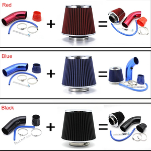Kit d'admission d'air en aluminium à grande capacité pour automobile, avec filtre à air et tuyau d'admission, 1 ensemble - Product Image 5
