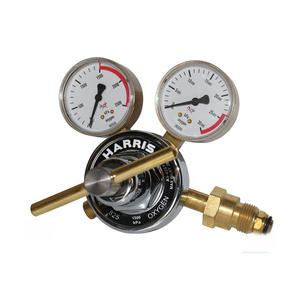 Kit de soudage et de découpe avec régulateur de débit d'oxygène Harris 25GX fabriqué aux États-Unis, avec réducteur de pression d'acétylène et d'azote - Product Image 4