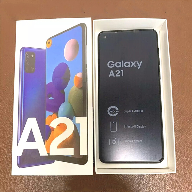 Unlocked for Samsung A21 4G LTE Android Smartphone with Quad Camera Large Display Long Battery Life for Global Markets