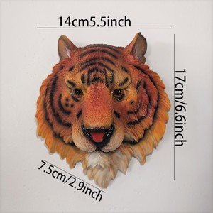 Decoración de Pared con Cabeza de Animal 3D en Oferta, Escultura de Resina para Montar en la Pared con Cabeza de Tigre o León, 2 Tamaños, Decoración Realista de Vida Silvestre para el Hogar o Bar - Product Image 2