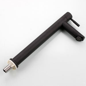 <span class=keywords><strong>Robinet</strong></span> de lavabo moderne à poignée unique en acier inoxydable SUS304 noir, à montage sur plan, avec fonction de mesure, trou unique, garantie de 3 ans - Product Image 6