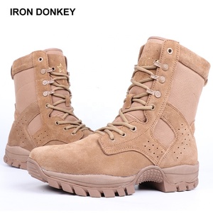 Bottes tactiques imperméables IRONDONKEY pour le camping, chaussures pour hommes avec fermeture éclair latérale, bottes hautes en cuir pour <span class=keywords><strong>la</strong></span> randonnée en désert en plein air - Product Image 6