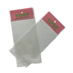 Customized Anti Fog Air Hole Fresh Vegetables Self Adhesive Seal OPP BOPP PP Plastic Packaging Bags With Hanging Hole