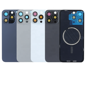 Boîtiers de téléphone portable Remplacement arrière Couvercle en verre arrière Batterie Boîtier de châssis arrière pour <span class=keywords><strong>iPhone</strong></span> 15 <span class=keywords><strong>Pro</strong></span> <span class=keywords><strong>Max</strong></span> - Product Image 1