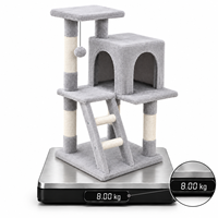 OEM Meilleures ventes Arbre à chat compact à double entrée avec échelle pour appartement