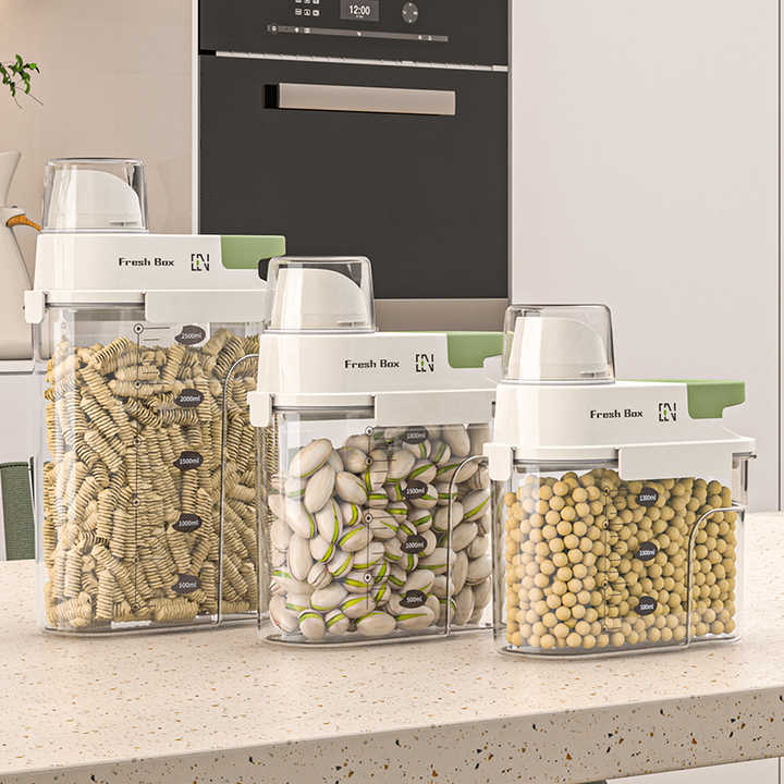 Customized 1.5l/2l/2.5l Grain Storage Containers Food Box Grain Jar ...